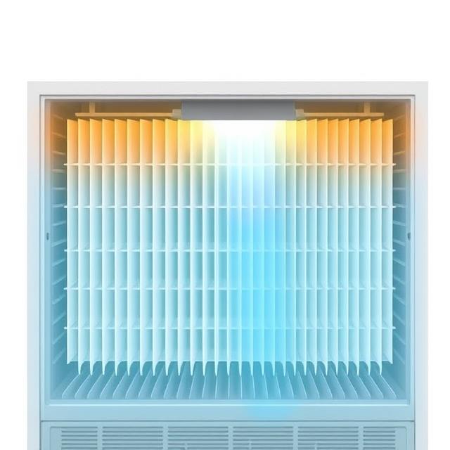 Diagram showing how UV-C and HEPA filtration purify air