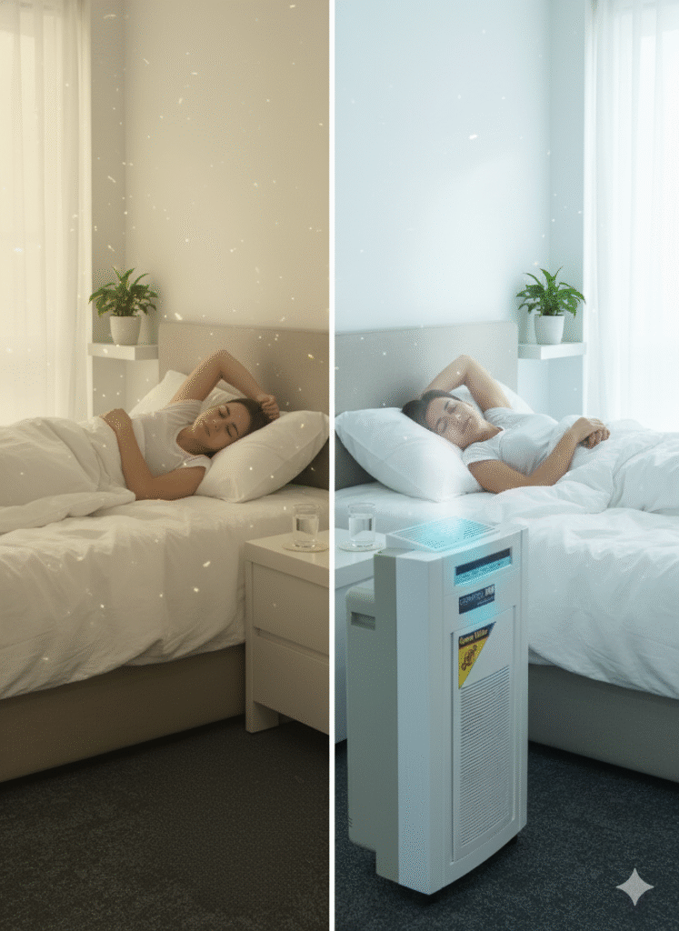 Clean air for better sleep